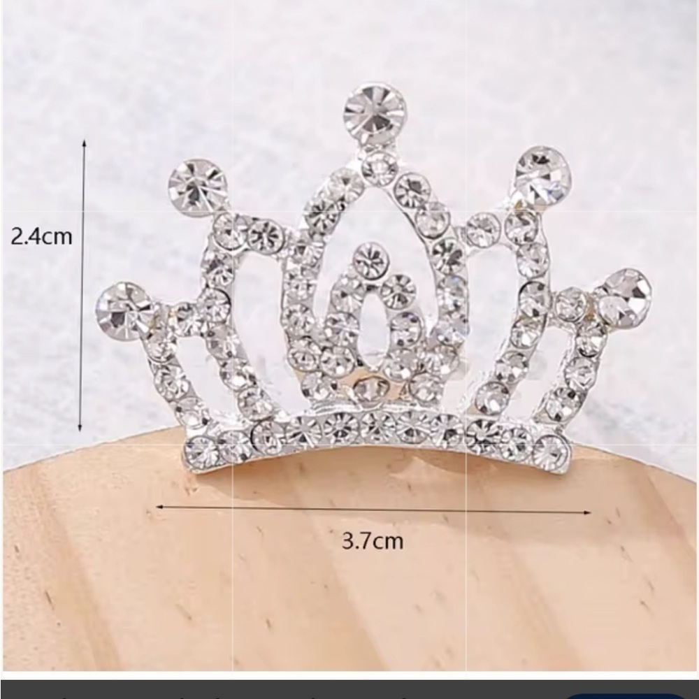 Mini Rhinestone Tiara Hair Comb | Flower Girl Hear Comb Tiara NWT